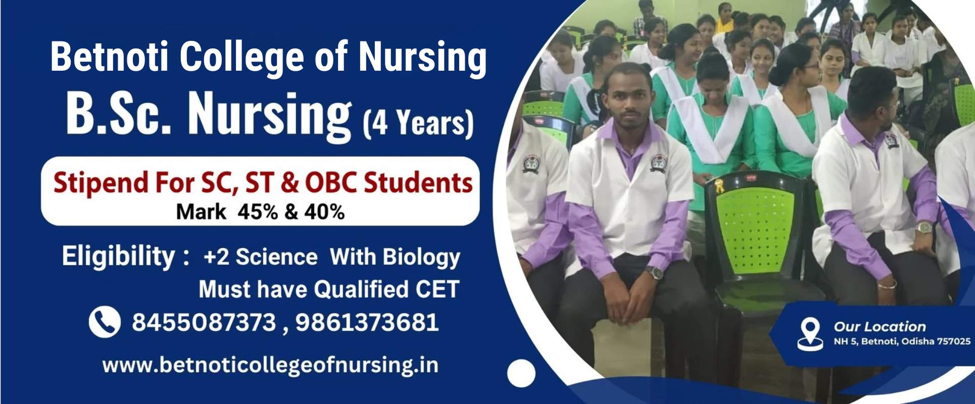 Betnoti College of Nursing Campus - Modern nursing education facility in Mayurbhanj, Odisha